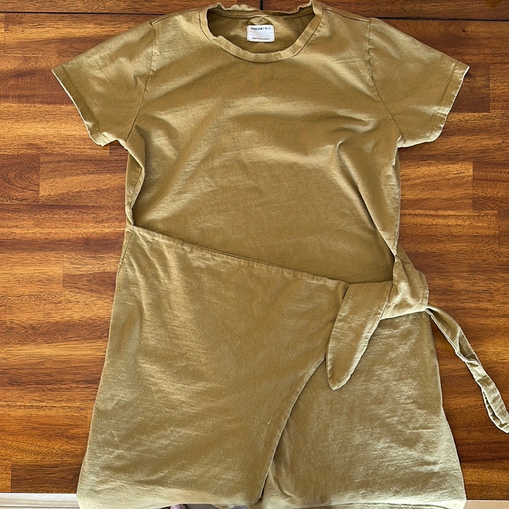 Jackson Rowe; Paradise Wrap Dress- Ocre